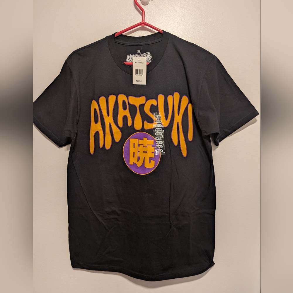 Akatsuki Black T-Shirt Naruto Shippuden Adult Size MM Brand New With Tag